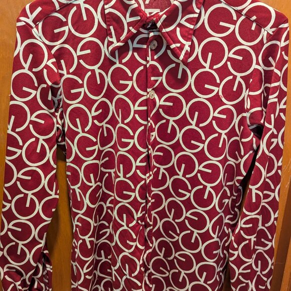 Givenchy Red and Cream Button Down Shirt - Picture 5 of 8